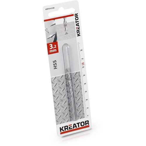 Kreator csigafúró 3.2x65 mm köszörült KRT010106