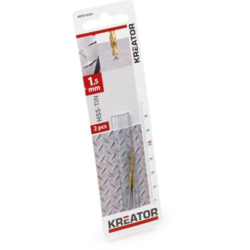 Kreator csigafúró HSS Titánium 1,5x40mm 2db KRT010202