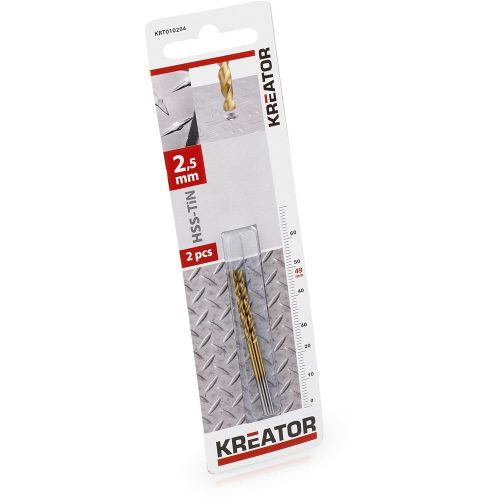 Kreator csigafúró HSS Titánium 2,5x57mm 2db KRT010204