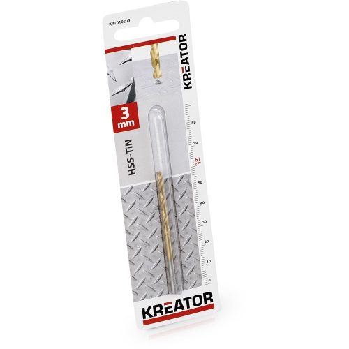 Kreator csigafúró HSS Titánium 3x61mm KRT010205