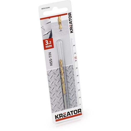 Kreator csigafúró HSS Titánium 3,2x65mm KRT010206