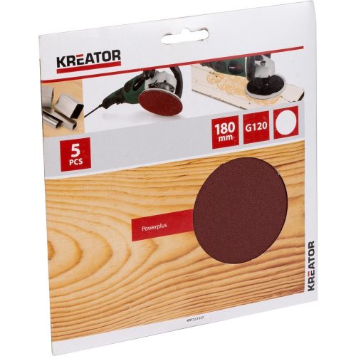 Kreator csiszolópapír polírozógéphez 5db 180 P120 KRT231557