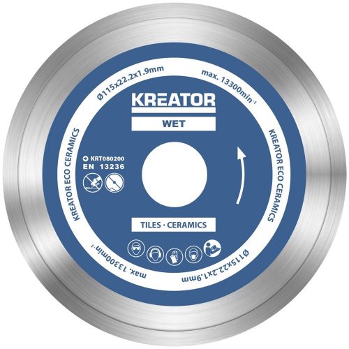 Kreator gyémánt vágótárcsa 115 mm ECO Nedves 3db KRT080200