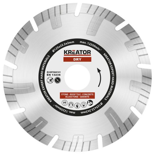 Kreator gyémánt vágótárcsa 125 mm Expert Profi KRT084101