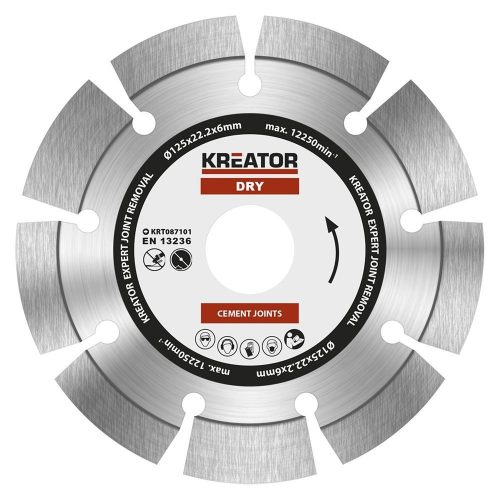 Kreator gyémánt vágótárcsa 125 mm Expert 6 mm KRT087101