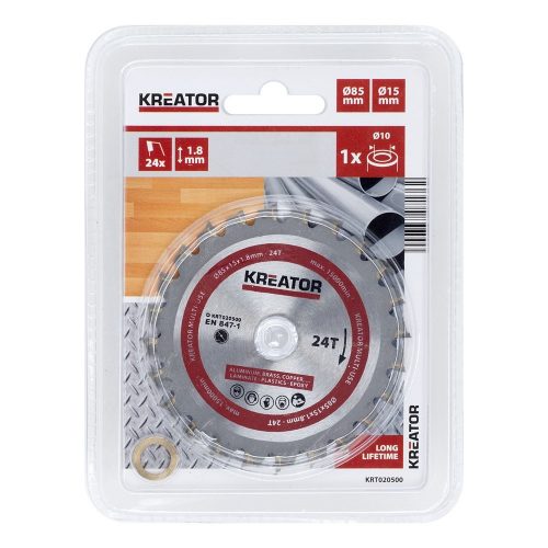 Kreator körfűrészlap 85 mm 24 fog MULTI-USE  KRT020500