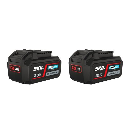 SKIL RED BR1E3105BA „20V Max” (18 V-os) 5,0 Ah „Keep Cool” Li-ion akkumulátor 2db