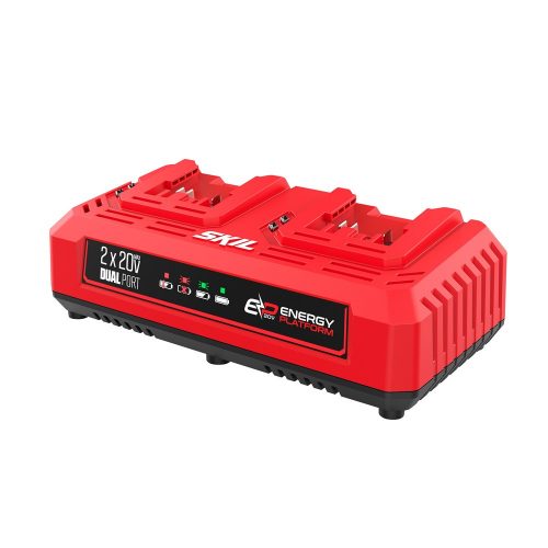 SKIL RED CR1E3128AA dupla 2x „20V Max” töltő (18 V-os)