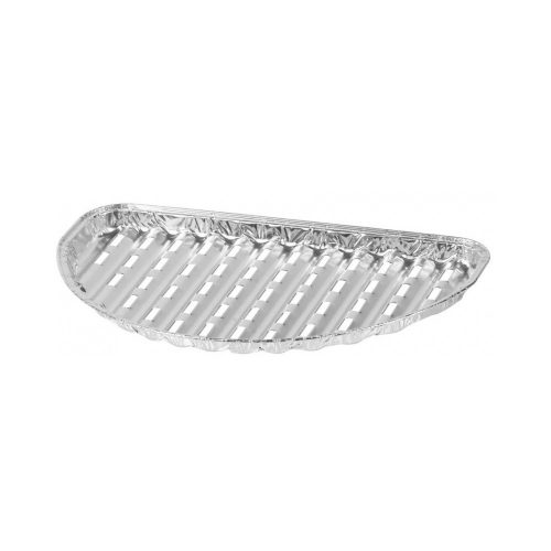 STR grill alu félkör alakú tál 33x19x2 cm  4db/csomag  (2212288)