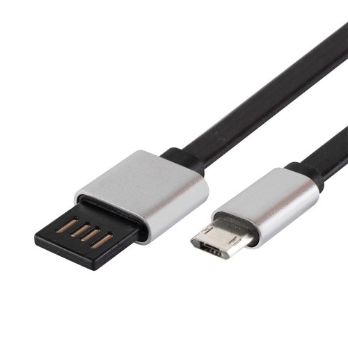 HOME USBF 2 töltőkábel, microUSB, lapos, 2m