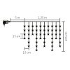 HOME KAF 50L/WW LED fényfüggöny csillag dekorációval 1,35m 230V