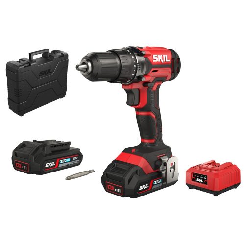 SKIL RED DD1E3008HB akkus fúró-csavarbehajtó 2x2,0Ah  20 V + koffer